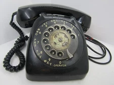 Telephone Black Vintage Rotary Classic Dial Desk Phone GTE Automatic Electric