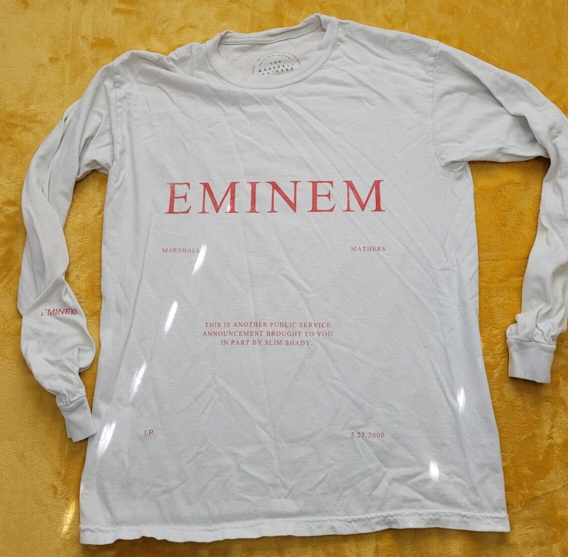 Eminem The Marshall Mathers LP Tシャツ Eminem Marshall Mathers LP 20th Anniversary Long Sleeved