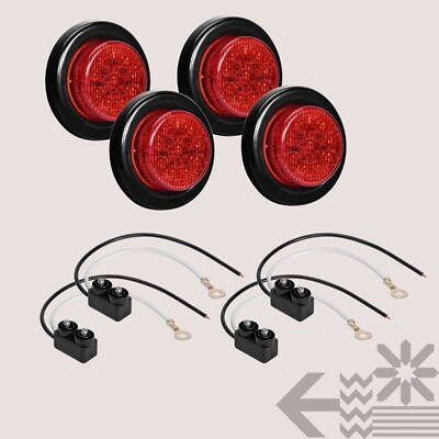2Pcs/Lot Red Amber Corner Side Marker LED Light Ou... – Grandado