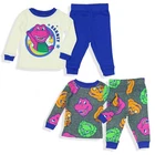 Barney Pajamas Friends and Fun Infant 4-Piece Lounge Sleep Sets