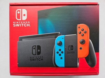 NINTENDO SWITCH 32GB Konsole Neon-Rot & Blau Joy-Con BRANDNEU IN OVP