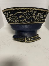 Vintage Deborah Of NY Woven Straw Hat-Lace Embellishments Church/Derby Hat