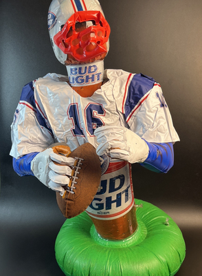 Vtg 1997 NFL Bud Light Beer Inflatable Football Player Man Cave Bar Pool  Float | eBay