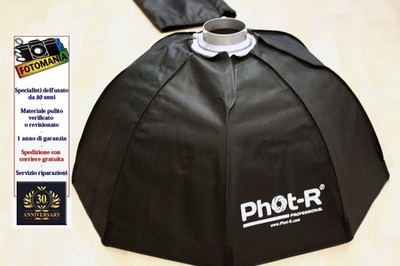 Phot-R Softbox Beauty Achteckig 75cm Klappbar Professionell Anschluss Bowens