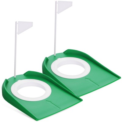  2pcs Golf Übung Hole Cups Innenputting Trainingstassen Hinterhof Golf -Training