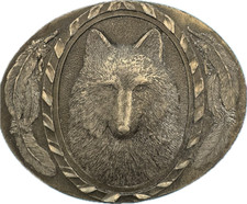 Wolf Buckles of America Diamond Collection vintage belt buckle