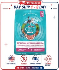 Purina ONE Plus, Healthy Kitten Formula, Dry Kitten Food, Chicken, 16 lb Bag