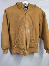 Carhartt Insulated Duck Tan Canvas Active Jacket Toddler Size M 10-12