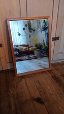 Vintage Retro Light Oak Mirror 