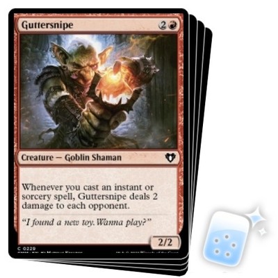GUTTERSNIPE X4 Commander Masters Magic MTG MINT CARD