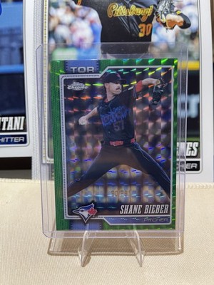 2026 Topps Chrome Shane Bieber Green Geometric /99 Blue Jays Baseball