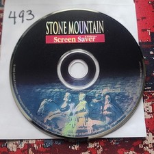 Stone Mountain Screen Saver  Wallpaper PC CD-ROM Software Disk Only 1996...