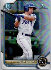 2022 Bowman Chrome 1st Refractor #BCP-85 Peyton Wilson #/499 Royals