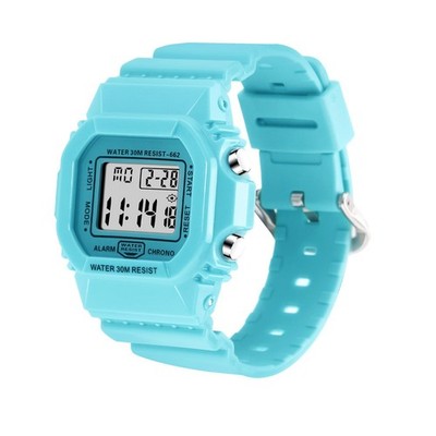 IBSO Women Digital Watch Sport Resistant Outdoor Waterproof 662 Blue2