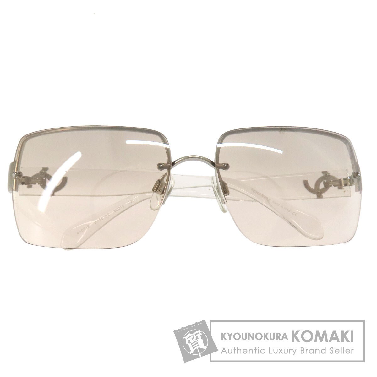 CHANEL Coco Mark Sunglasses for Women Plastic Frame Vintage Style