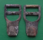 WW1 German Y-Straps Hook 2pcs Set Brass Original