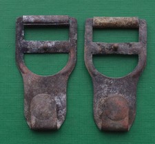 WW1 German Y-Straps Hook 2pcs Set Brass Original