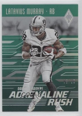 2016 Panini Phoenix Adrenaline Rush Green 8/10 Latavius Murray #AR-LM 1z6