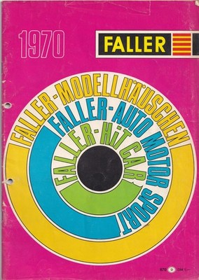 Faller Vintage Modellbahn-Katalog Nr. 870 von 1970 H0-Häuschen Hit-Car Spielzeug