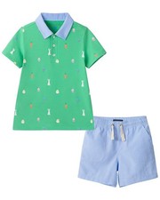 Andy Evan Pique Polo And Shorts Set
