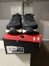 Under Armour UA HOVR Phantom 4 Luxe Low Top Sneakers Black White Lace Up