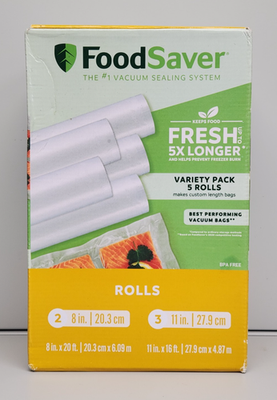 FoodSaver 5 Vacuum Seal Rolls Variety Pack 2x 8