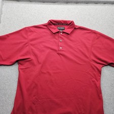 Footjoy FJ Men's Large Red Short Sleeve Golf Polo Shirt