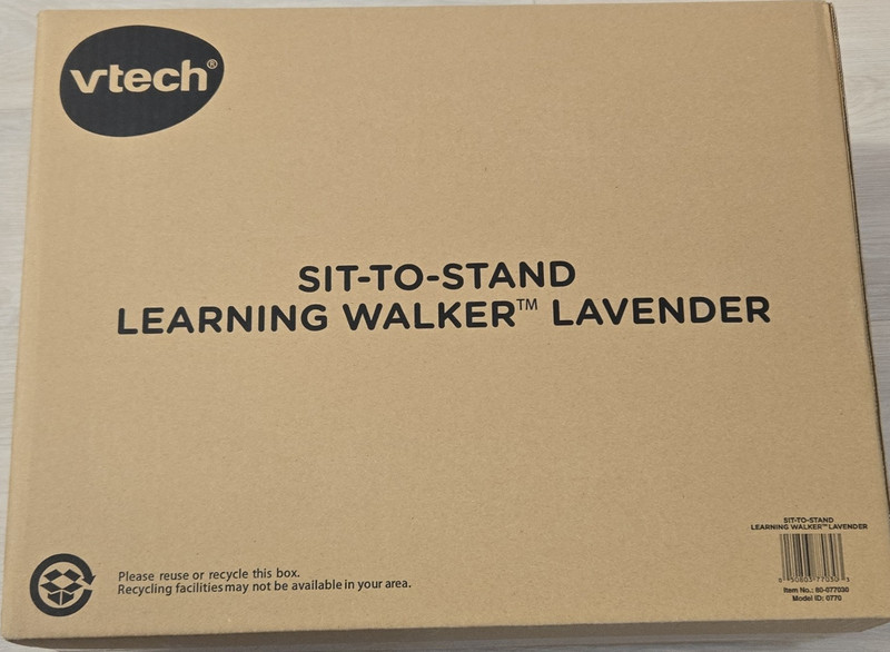VTech Sit-to-Stand Learning Walker Baby Walker, Lavender (80-077030)