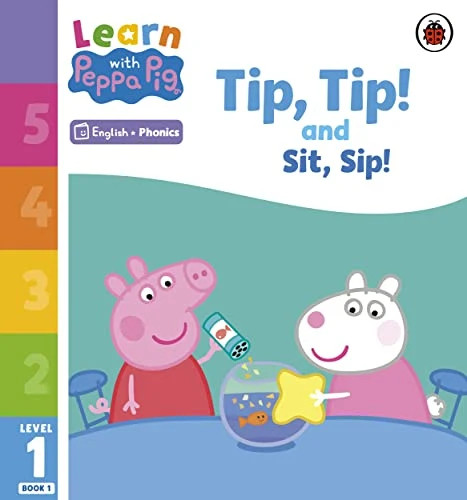 Learn with Peppa Phonics Level 1 Book 1 Tip Tip and Sit by Peppa Pig PAPERBACK - Image 4