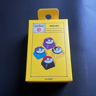 These are the Pokémon x Target exclusive Pokeball 4-piece keycap set