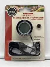 All Reptiles New Digital Thermometer Hygrometer THRIVE - FREE SHIPPING