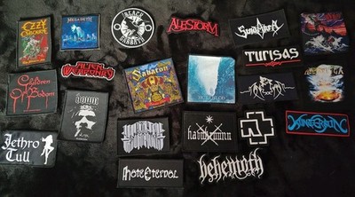 Assorted Lot Of Metal Band Patches. Wintersun Behemoth Sabaton Suidakra Folk Lot