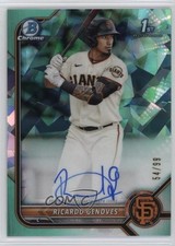 2022 Bowman Sapphire Chrome Prospects Aqua 54/99 Ricardo Genoves Auto s1i