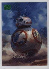 2025 Chrome Star Wars Galaxy Green Shimmer Refractor by Joel Chaim Holtzman 19lz