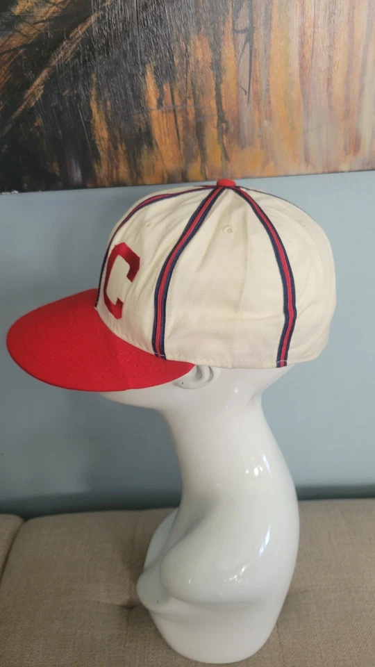 Sombrero de Colección American Needle Kansas City Monarchs 7 1/8 Rojo Crema Nuevo con Etiquetas Hecho en EE. UU. Foto 2 de 4