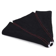 Suede Leather Shift Boot with Stitch Manual or Auto Gear Shifter Cover for Red