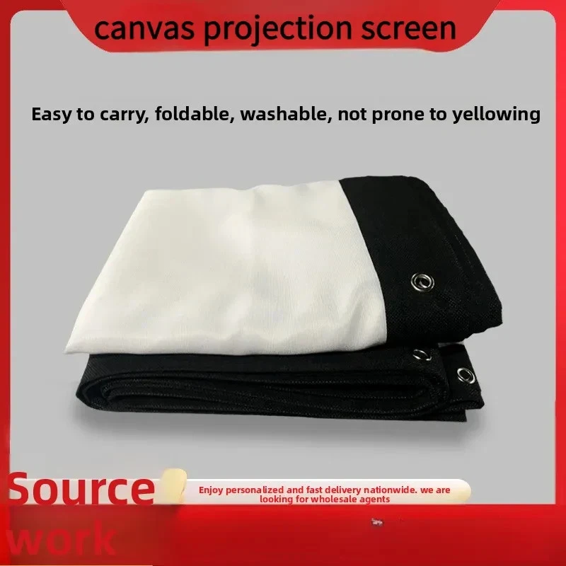60" 72" 100" 120" 150" 180" 4:3 Projector Screen Portable Outside home Theater - Image 3 of 4