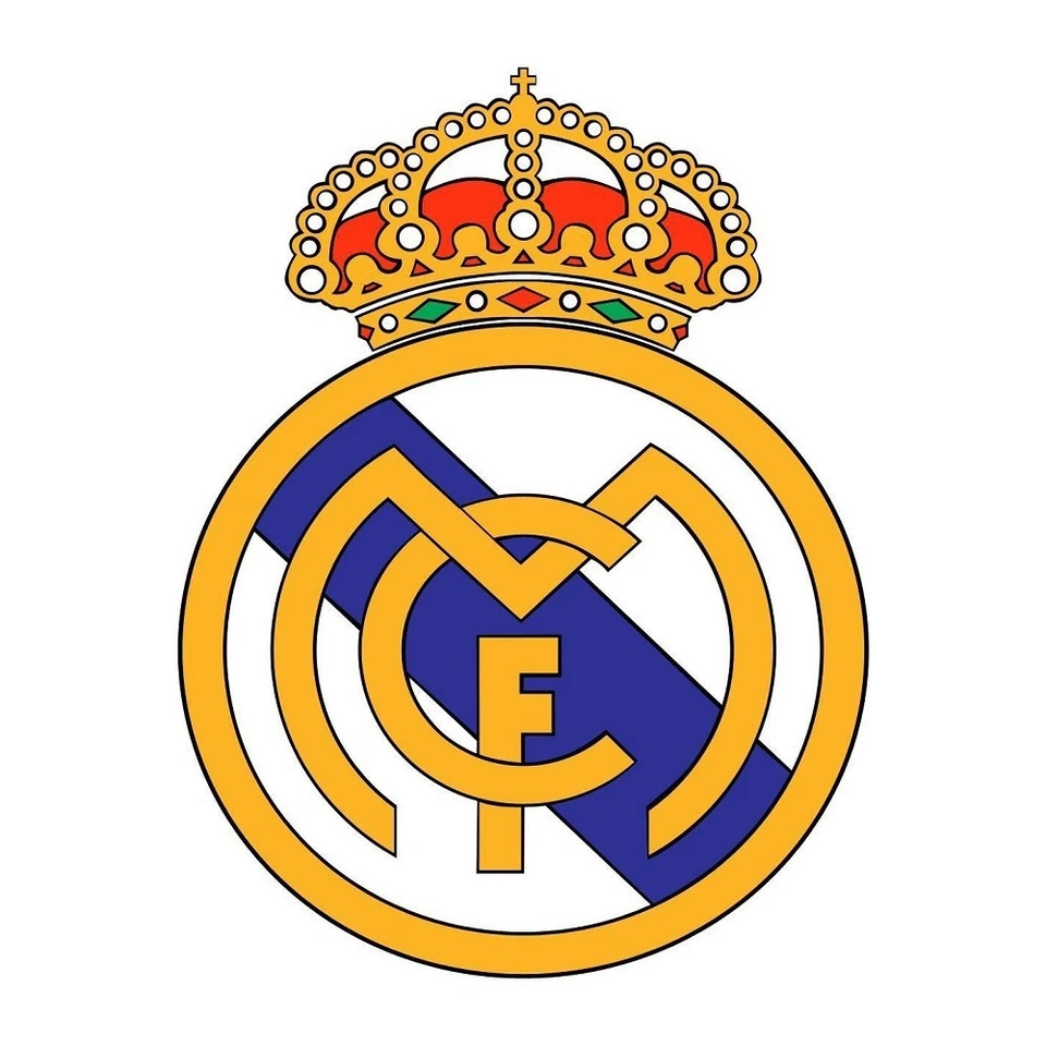 PARTYLANDIA Cialda In Ostia Scudetto Real Madrid Decorazioni Per Torta Dischi Commestibile