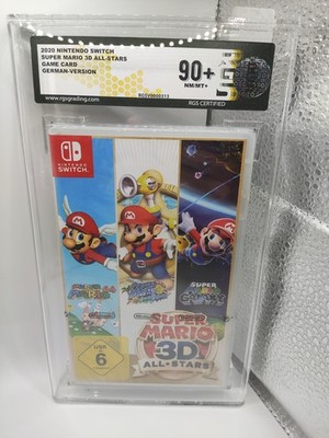 Nintendo Switch Super Mario 3D All-Stars RGS Grading 90+ Gold Sealed (No Pixel)