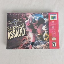 NEW Sealed WCW BACKSTAGE ASSAULT Nintendo 64 N64 Wrestling GOLDBERG Hogan STING