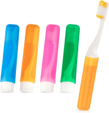 Travel Toothbrush 4 Pack Mini Toothbrushes Soft Travel Toothbrush Set Portable F