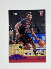 2020-21 Panini Chronicles Plates & Patches Patrick Williams Blue /99 Bulls #303