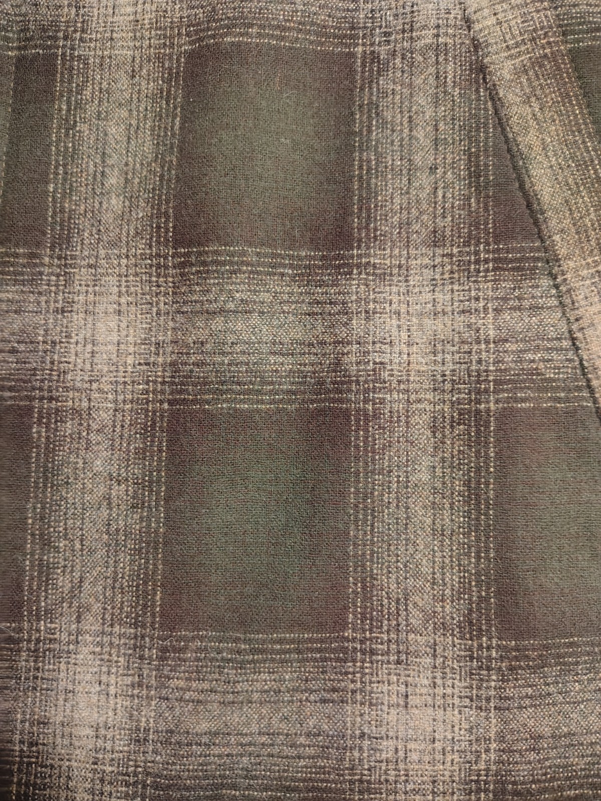 Pendleton Green Brown Wool Lightweight Overcoat J… - image 2