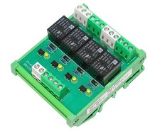 4 Channel Relay Module 1 SPDT DIN Rail Mount 5VDC Interface Relay ModuleFY-T7...