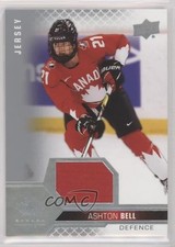 2022 Upper Deck Team Canada Juniors Women's WC Jersey Relics Ashton Bell #52 z6b