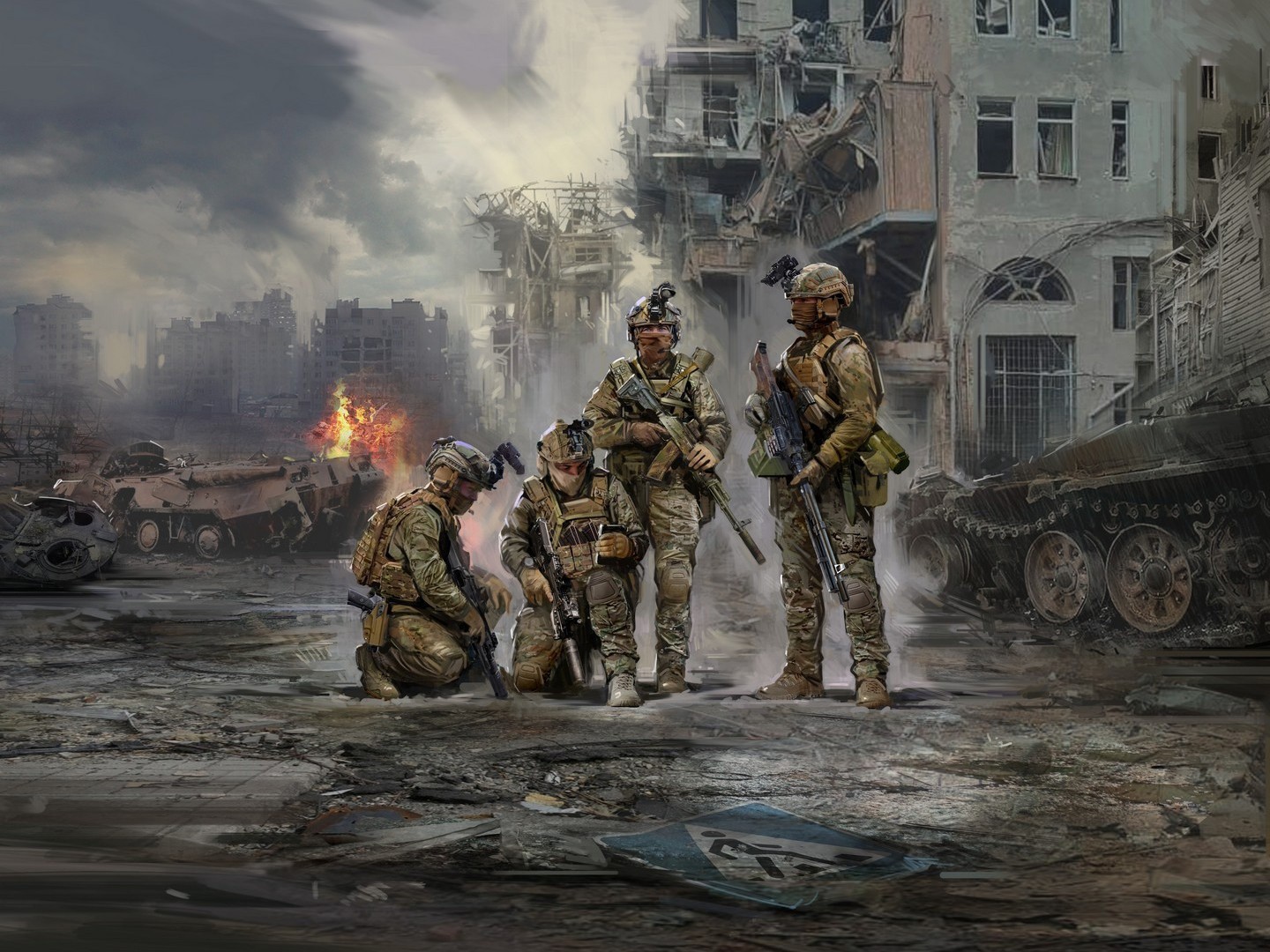ICM 1:35 ""Quietly Came Quietly Went"" Special Operations Forces of Ukraine (4 ...