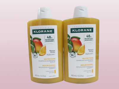 KLORANE NOURISHING REPLENISHING & RADIANCE SHAMPOO MANGO 13.5 OZ LOT OF 2 NWOB