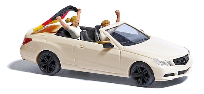 Busch 41674 - 1/87 / H0 - Mercedes-Benz E-Class Cabriolet Soccer Fever 2024