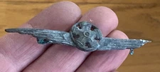 WWII Italian Flying Air Force Electro Mechanic Badge Pin Pot Metal