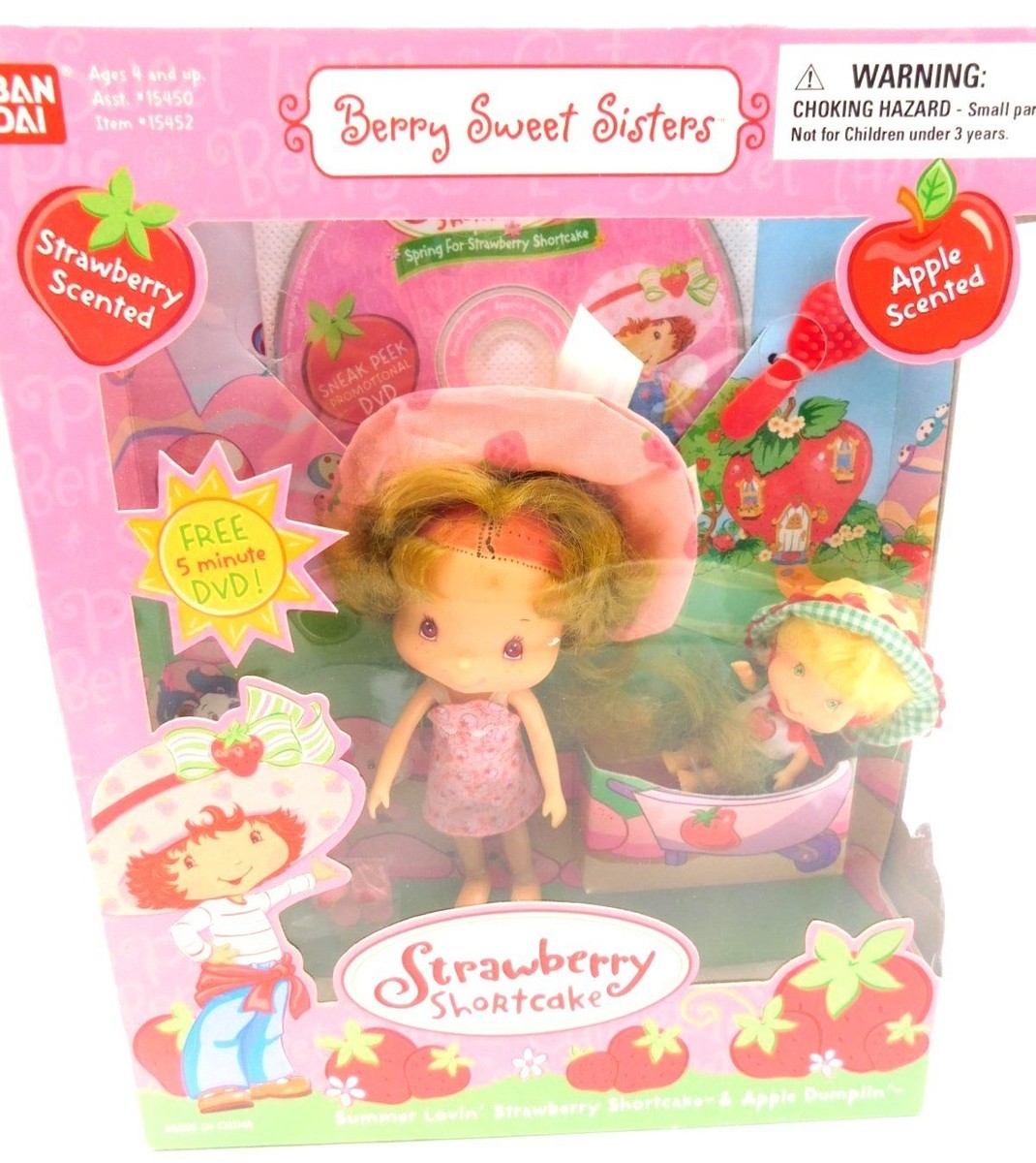 Bandai Strawberry Shortcake Berry Sweet Sisters Dolls Apple